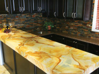 Stonewood & Silestone Sierra Madre Wet Bar