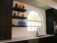 White Caesarstone Kitchen