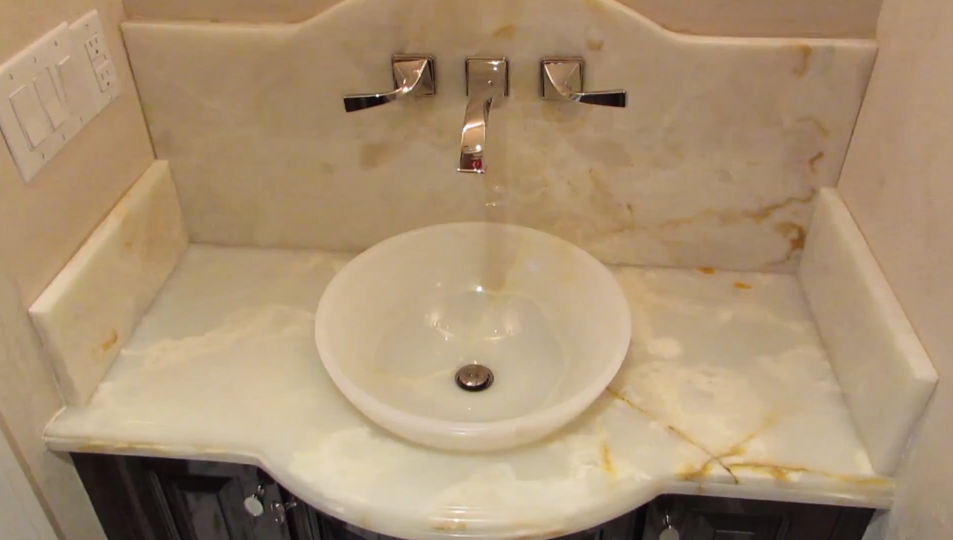 White Onyx Drop In Vessel Sink Southeast Stone